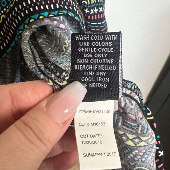 NWT Torrid Babydoll Tank Dress Womens 3X Geometric Colorful Sleeveless Full NEW - Picture 6 of 8